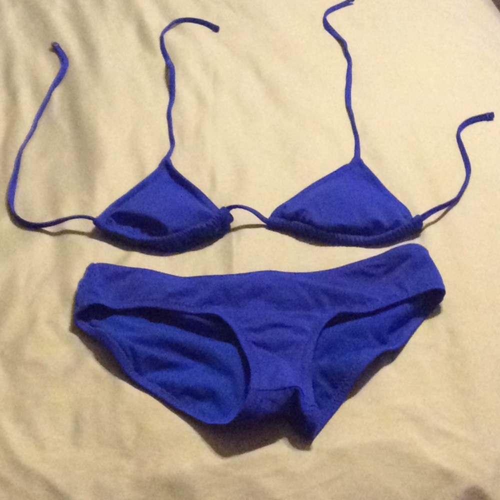 NWOT Forever 21 Royal Blue String Bikini Set